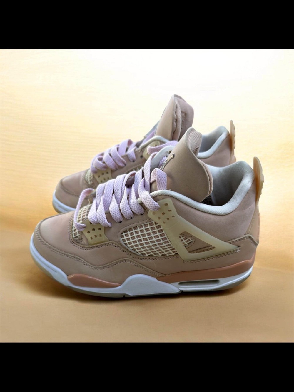 Women’s Nike Air Jordan Neutral Pink Lace-Up Athletic Sneakers